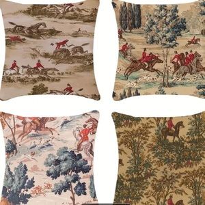 Equestrian Themed Decorative Pillow Covers